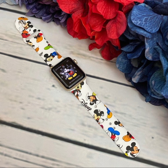 Mickey Mouse Silicone Watchband for Apple - Picture 5 of 16